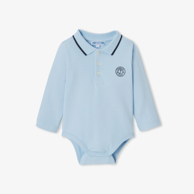 Baby boy polo bodysuit