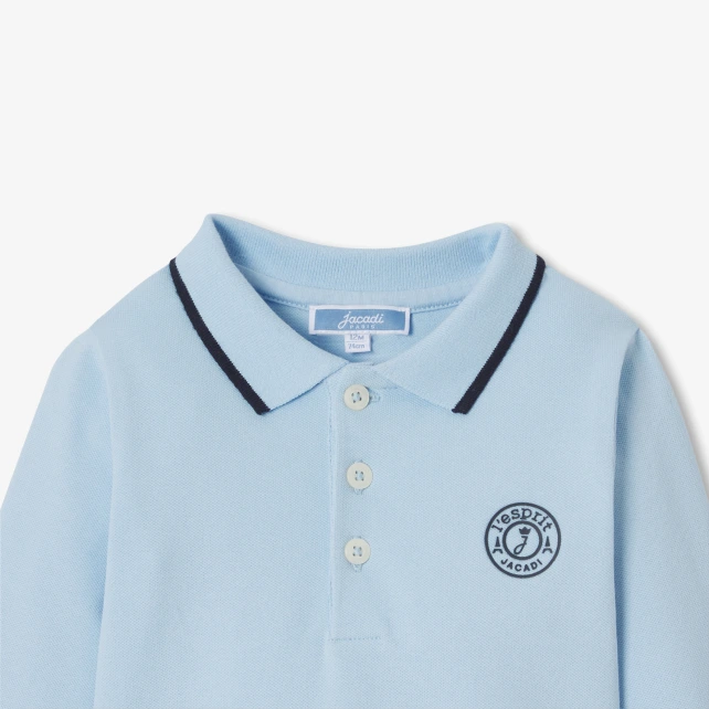 Baby boy polo bodysuit