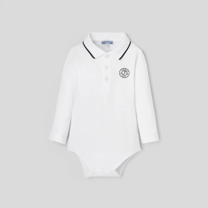 Baby boy polo bodysuit