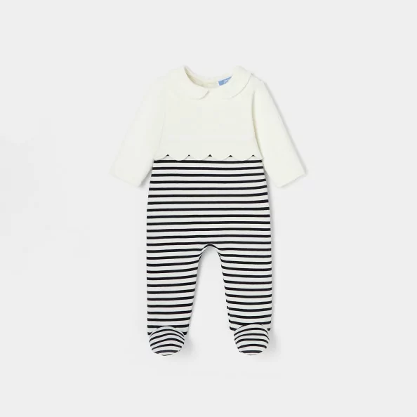 Baby girl fleece footed pyjamas