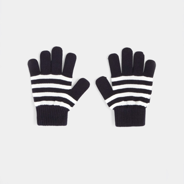 Chlapecké pruhované rukavice