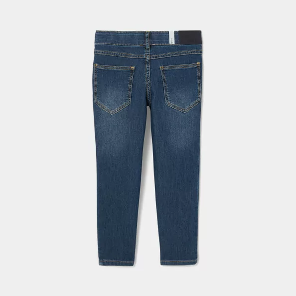 Chlapecké fleecové kalhoty v džínovém stylu