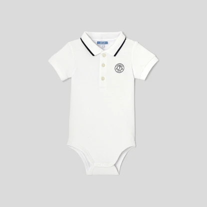 Baby boy polo bodysuit