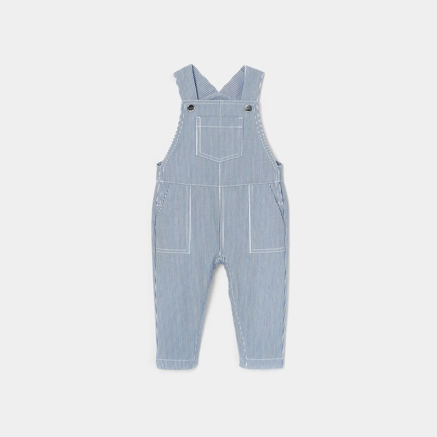 Baby boy striped dungarees
