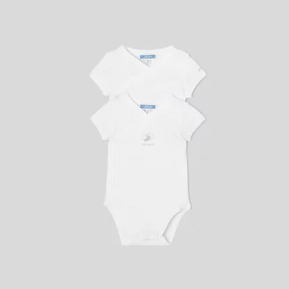 Set of 2 baby short sleeve bodysuits