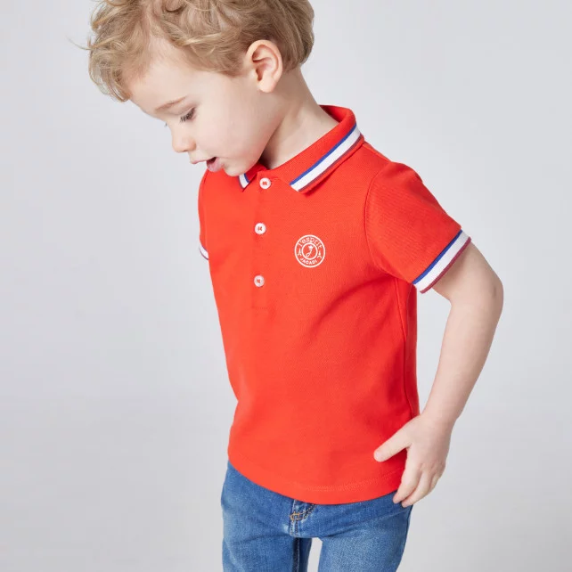 Toddler boy short-sleeved polo shirt