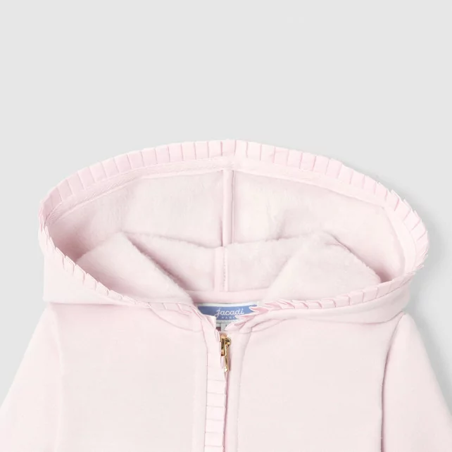 Baby girl zip-up sweatshirt