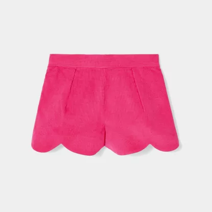 Baby girl velour shorts