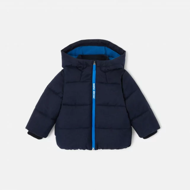 Baby boy flannel style down jacket