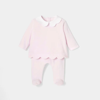 Baby girl velvet set