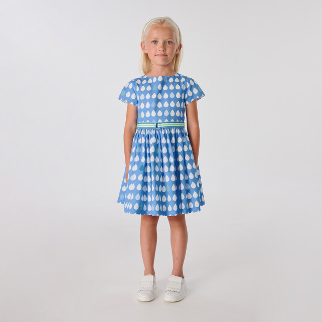 Dívčí šaty s krátkým rukávem