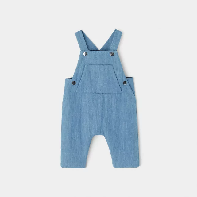 Baby boy dungarees in chambray