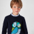 Boy intarsia owl jumper