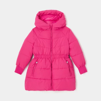 Girl solid down jacket