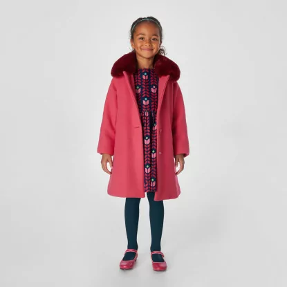 Vlněný dívčí kabátek
