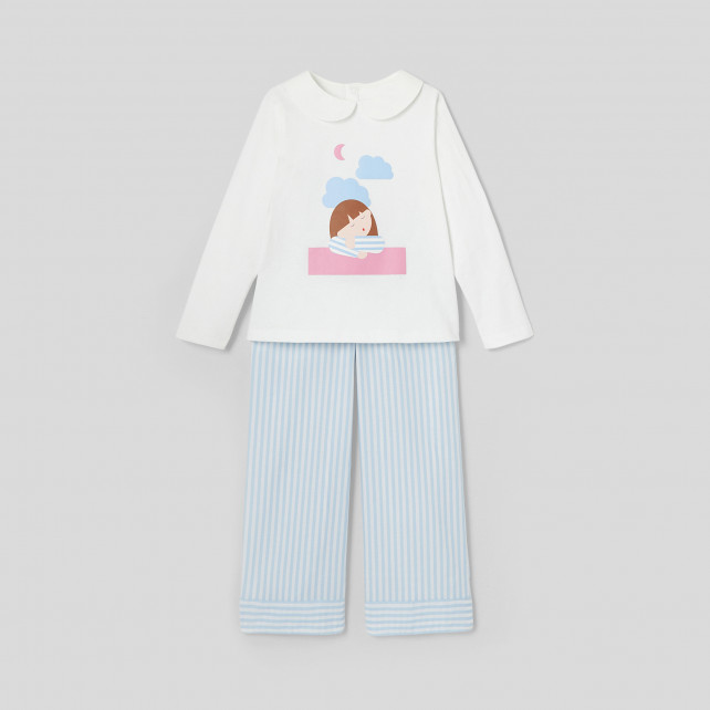 Dívčí bavlněné pyžamo