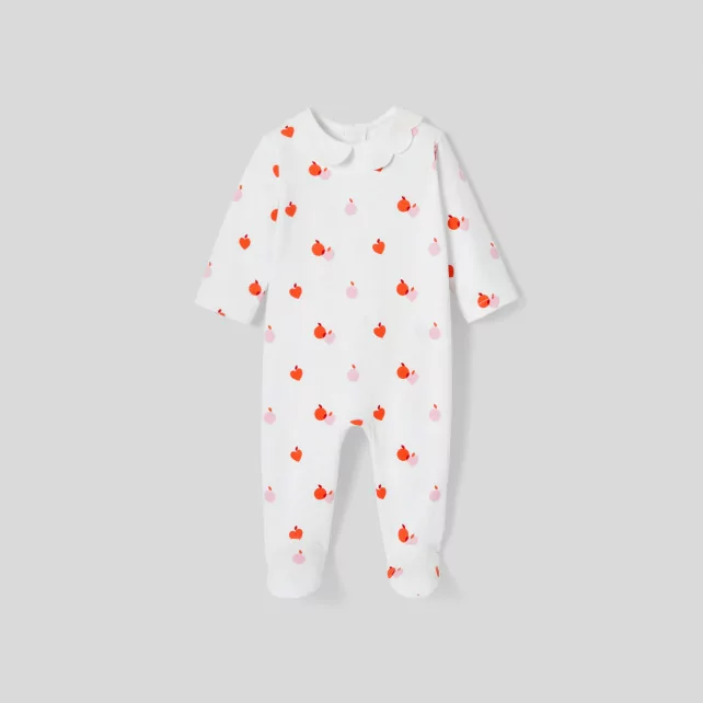 Baby girl strawberry pattern pyjamas