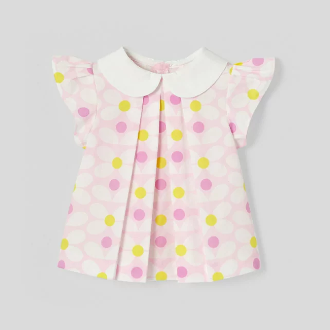 Baby girl short-sleeve blouse