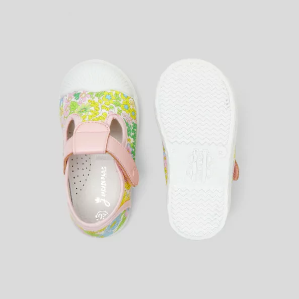 Baby girl sandals in Liberty fabric