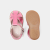 Baby girl iridescent leather sandals
