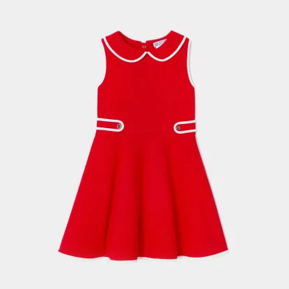 Girl cotton pique dress