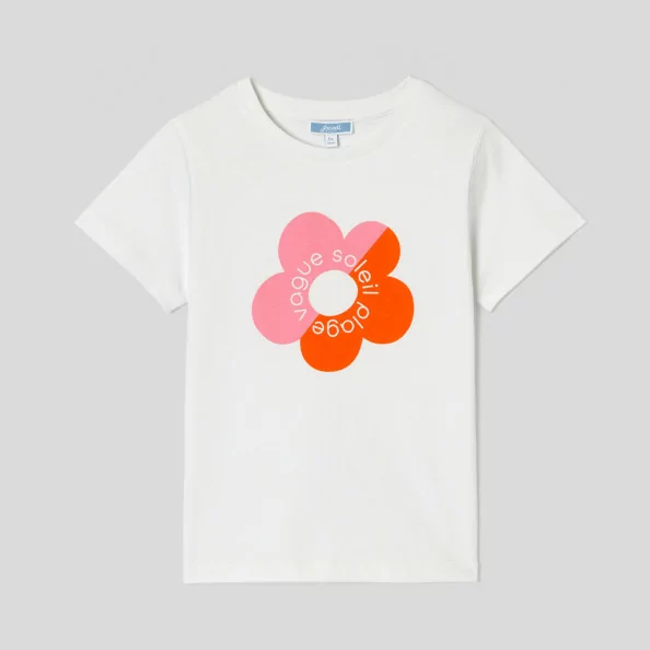 Dívčí tričko s květinovým vzorem