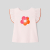 Baby girl's T-shirt with ruffled sleeves