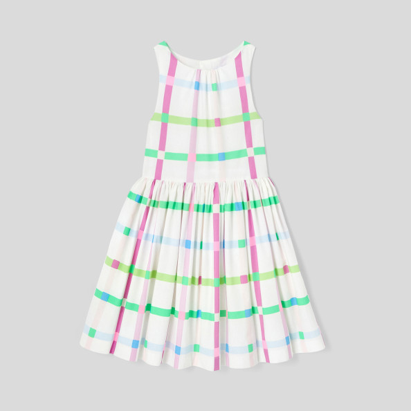 Dívčí šaty s ohlávkovým výstřihem