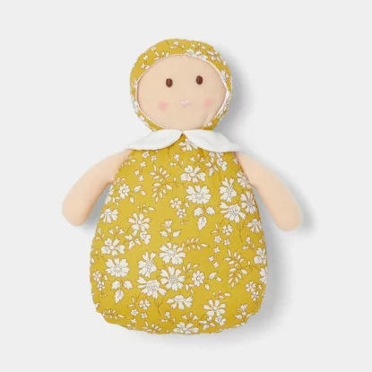 Josephine rattle doll made with Liberty