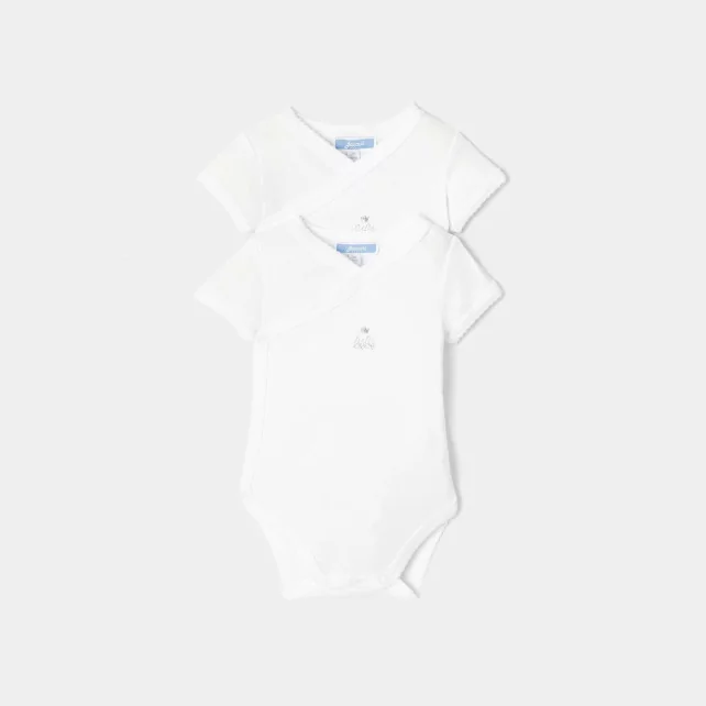 Set of 2 short sleeve baby bodysuits
