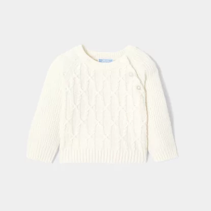 Baby boy jumper in wool and cashmere