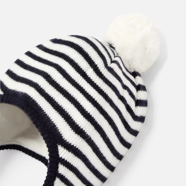 Baby boy hat with stripes