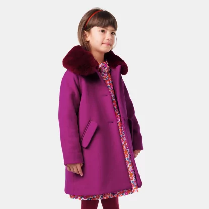 Dívčí vlněný kabát