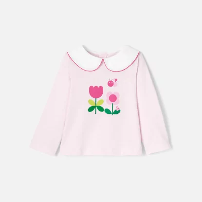 Baby girl t-shirt with long sleeves