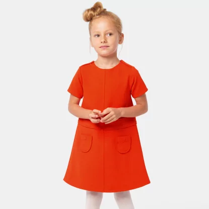 Dívčí šaty s krátkým rukávem
