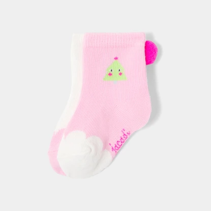 Baby girl duo of christmas socks