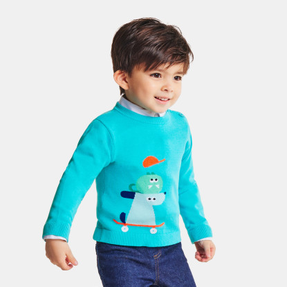 Bavlněný svetr pro chlapečka