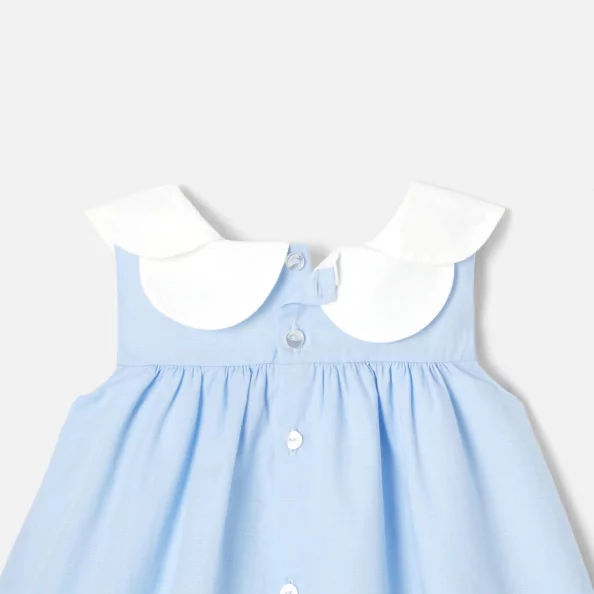 Dívčí šaty z fil à fil bavlny