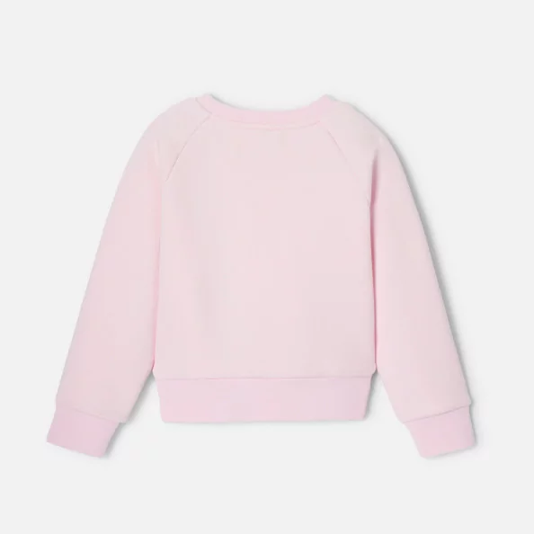 Girl cotton piqué sweatshirt