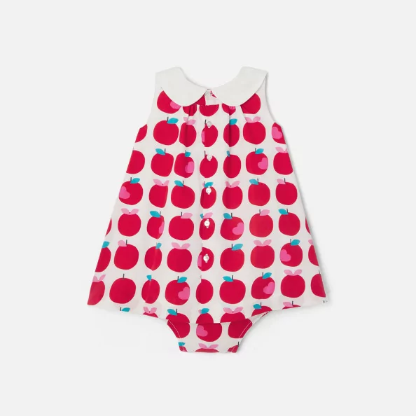 Baby girl apple print dress