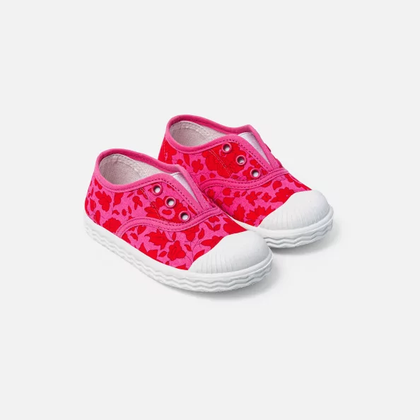 Baby girl trainers in Liberty fabric
