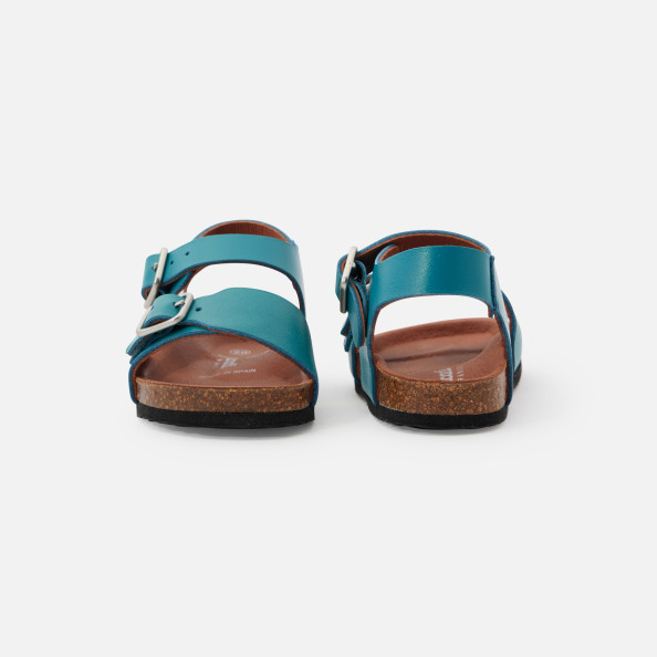 Baby boy sandals in smooth leather