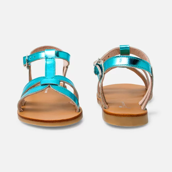 Dětské kožené sandály