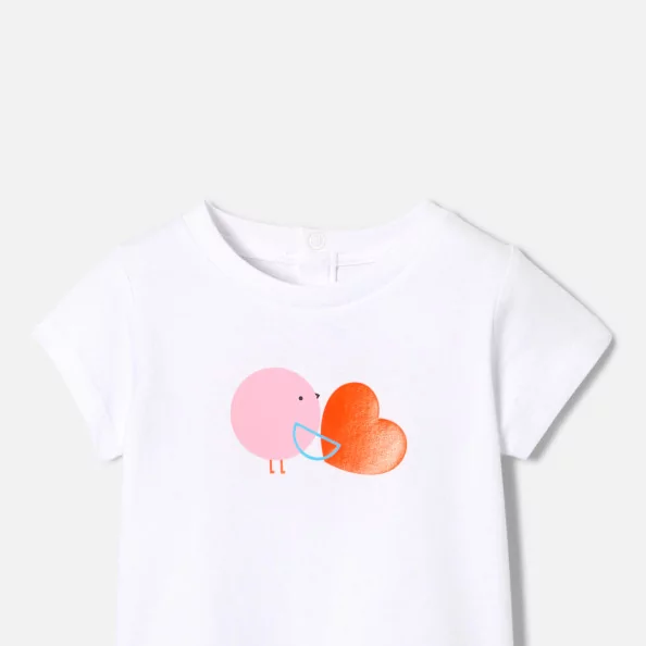 Baby girl short-sleeved T-shirt