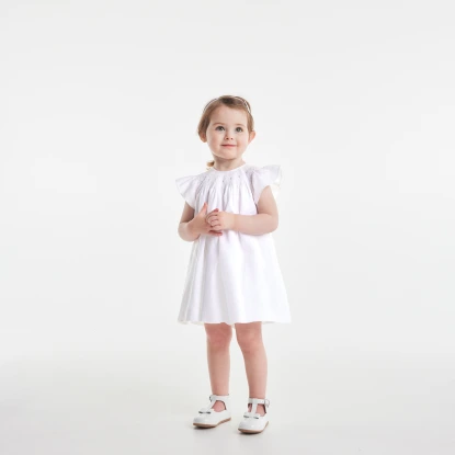 Baby girl linen ceremony dress