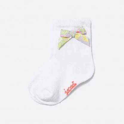Ponožky pro miminko s mašličkou Liberty Fabrics