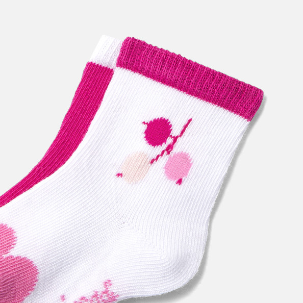 Dvojice ponožek pro miminko - dívka