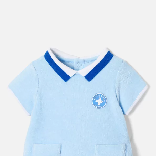 Baby boy short French terry suit