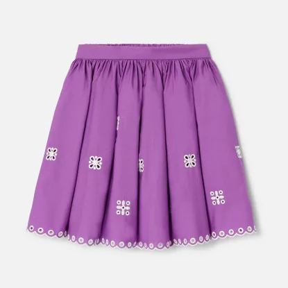 Girl poplin skirt