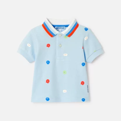 Baby boy short-sleeved polo shirt
